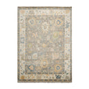 7' 3''x10' 3'' LoomBloom Muted Turkish Oushak Hand Knotted Wool Area Rug  Gray, Beige Color