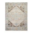 7' 7''x9' 10'' LoomBloom Muted Turkish Oushak Hand Knotted Wool Area Rug Taupe,Beige Color