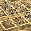 Vintage Map of Manteno, Illinois 1869