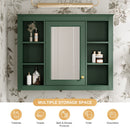 Wall Mounted Medicine Cabinet With Mirror, Storage Cabinet Featuring 6 Open Shelves And Adjustable Interior by HouseOfZazla
