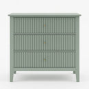 Fluted 3 Drawer Nightstand With Soft Close Slides by HouseOfZazla