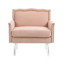 Accent Chair, Living Room Chair / leisure single sofa with acrylic feet
