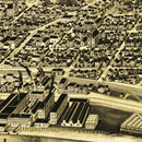 Vintage Map of Moline, Illinois 1889