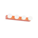 GobekUsa Macaron Style Metallic Vanity Light Fixture - Pink/Yellow - 3/4 Lights for Bedroom Wall Lighting