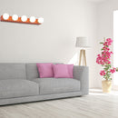 GobekUsa Macaron Style Metallic Vanity Light Fixture - Pink/Yellow - 3/4 Lights for Bedroom Wall Lighting