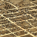 Vintage Map of Mount Sterling, Illinois 1869