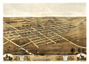 Vintage Map of Mount Sterling, Illinois 1869