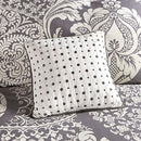 7 Piece Cotton Printed Comforter Set - Indigo - Cal King