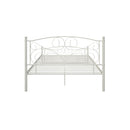 Full With Metal Frame Bed - White by HouseOfZazla