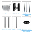 8 Tier Triangles Corners Wire Shelving Unit, NSF Height Adjustable Metal Storage Shelves, Heavy Duty Storage Wire Rack Metal Shelves - 82" H x 20" L x 20" D - Chrome