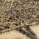 Vintage Map of Peoria, Illinois 1867