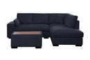Joshua - 100" Sectional Sofa with Right Facing Chaise and Console Ottoman by HouseOfZazla