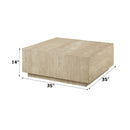 Deon - Travertine Table - Beige