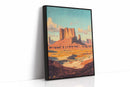 Monument Valley Buttes Canvas – Western Desert Wall Art