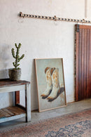Vintage Cowgirl Boots Canvas – Western Boot Wall Art