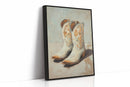 Vintage Cowgirl Boots Canvas – Western Boot Wall Art