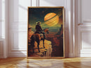 Cosmic Cowboy Canvas – Western Sci-Fi Wall Art