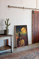 Cosmic Cowboy Canvas – Western Sci-Fi Wall Art