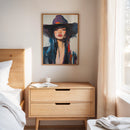 Fierce Cowgirl Canvas – Western Woman Portrait Wall Art