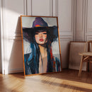 Fierce Cowgirl Canvas – Western Woman Portrait Wall Art