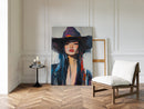 Fierce Cowgirl Canvas – Western Woman Portrait Wall Art