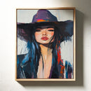 Fierce Cowgirl Canvas – Western Woman Portrait Wall Art