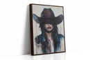 Mystic Cowgirl Canvas – Moody Western Woman Wall Art