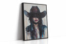 Mystic Cowgirl Canvas – Moody Western Woman Wall Art