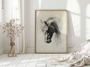 Horse Pencil Drawing – Western Equine Wall Art