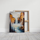 Majestic Waterfall Canyon – Nature Landscape Wall Art