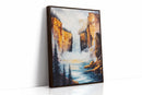 Majestic Waterfall Canyon – Nature Landscape Wall Art