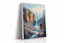 Echo Falls – Misty Canyon Waterfall Landscape