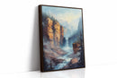 Echo Falls – Misty Canyon Waterfall Landscape