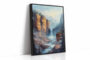 Echo Falls – Misty Canyon Waterfall Landscape