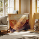 Grand Solitude – Watercolor Canyon Sunset Landscape Print