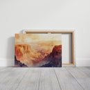 Grand Solitude – Watercolor Canyon Sunset Landscape Print