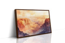 Grand Solitude – Watercolor Canyon Sunset Landscape Print