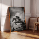 “Airtime” – Black & White Show Jumping Photography Print