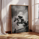 “Airtime” – Black & White Show Jumping Photography Print