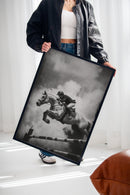 “Airtime” – Black & White Show Jumping Photography Print