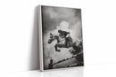 “Airtime” – Black & White Show Jumping Photography Print