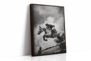 “Airtime” – Black & White Show Jumping Photography Print