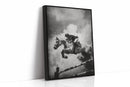“Airtime” – Black & White Show Jumping Photography Print
