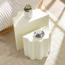 2PCS Set Side Table - Wavy Edges Design
