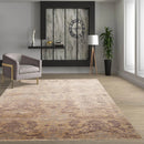 5'11''x8'9'' Hand Knotted 100% Wool Damask Transitional Oriental Area Rug Beige, Gray Color