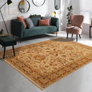 5'10''x8'7'' Hand Knotted 100% Wool Sultanabad Traditional Oriental Area Rug Beige, Brown Color