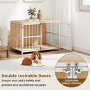 40 Inch Dog Crate Furniture Dog Kennel with Dual Lockable Double Doors by LJGDeals