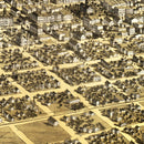 Vintage Map of Springfield, Illinois 1867