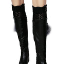 Women Winter Crochet Knit Leg Warmers