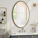Iron Art Oval Retro Mirror